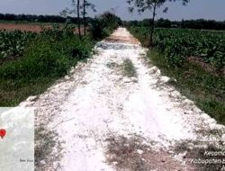 Dugaan Mark Up pada Pembangunan Jalan Poros Desa Nglarangan – Pelembon, Usai Tiga Bulan Lalu