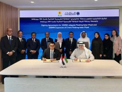 PLN dan Masdar Tandatangani MoU Pengembangan Pembangkit Listrik Tenaga Surya Terapung di Indonesia Setelah Moment Idul Fitri