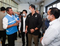 Kemenko Infra, Wamen PU dan Wagub Jatim Serta Dir Mpro dan EBT PT PLN (Persrero) Tinjau Biomassa PSEL Benowo Surabaya.