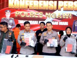 Polres Ngawi Berhasil Ungkap Kasus TPPO Dalih Adopsi, 4 Pelaku Berhasil diamankan