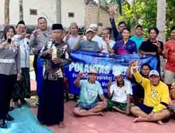 Polantas Menyapa : Polres Sumenep Sambang Warga Desa Beri Edukasi Tertib Lalin