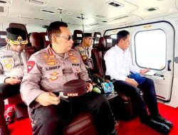 Kapolri Pantau Titik Api Via Udara, Cek Kesiapan Penanganan Karhutla di Riau