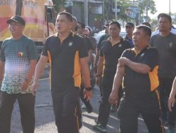 Meriahkan HUT ke-80 RI, Kapolresta Banyuwangi Gelar Olahraga Bersama TNI dan Bhayangkari