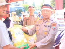 Polres Probolinggo Gelar Gerakan Pangan Murah, Masyarakat Sumringah