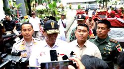 Kapolres Kediri dan Dandim 0809/Kediri Kompak Ikuti Penyerahan 200 Becak Listrik Bantuan Presiden RI