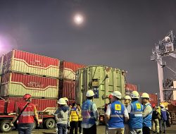 Sokong Kelistrikan Jantung Jawa Timur, 6 Unit IBT GISTET 500 kV Waru Tiba di Pelabuhan Mirah, Tanjung Perak