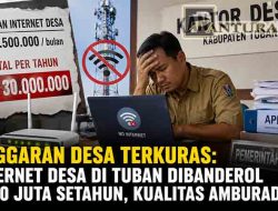 Anggaran Desa Terkuras: Internet Desa di Tuban Dibanderol Rp30 Juta Setahun, Kualitas Amburadul
