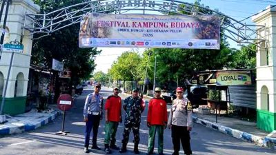 Babinsa Koramil 01/Ngawi Kota Pantau Kegiatan Festival Kampung Budaya