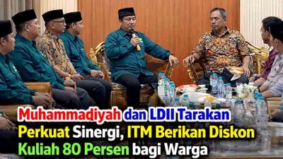 Kunjungan Balasan Muhammadiyah Tarakan Pererat Silaturahmi dengan DPD LDII Kota Tarakan