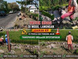Proyek Irigasi di Modo, Lamongan Abaikan KIP, K3 Pekerja dan Pengguna jalan, Transparansi Anggaran Dipertanyakan
