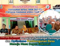 Perkuat Transparansi dan Pelayanan, Plt Camat Soko Apresiasi Musdes Sokosari
