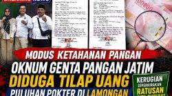 Modus Ketahanan Pangan, Oknum Genta Pangan Jatim Diduga Tilap Uang Puluhan Pokter di Lamongan