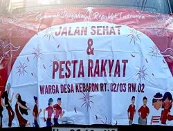 Peringati HUT RI ke-81, Warga Kebaron Padukan Olahraga Sehat dan Pesta Rakyat