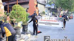 Aksi Bersih Lingkungan Mako Polres Ngawi Semarakkan Hari Jadi Polwan ke-78