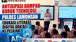 Antisipasi Dampak Buruk Teknologi, Polres Lamongan Edukasi Literasi Digital dan AI ke Pelajar