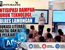 Antisipasi Dampak Buruk Teknologi, Polres Lamongan Edukasi Literasi Digital dan AI ke Pelajar