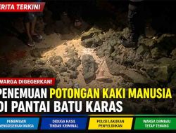 Warga Pantai Kradenan Tuban Dihebohkan Temuan Potongan Kaki, Polisi Gelar Olah TKP