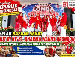 Gelar Bazaar Sehat HUT RI ke-81, Dharma Wanita Brondong Borong Produk UMKM demi Putar Ekonomi Lokal
