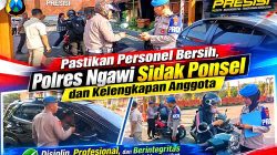 Sipropam Polres Ngawi Gelar Gaktibplin, Antisipasi Pelanggaran dan Judi Online