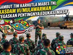 Kodam VI/Mulawarman Terima Pasukan Khusus Penyuluh Karhutla di Lanud Dhomber