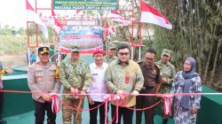Kodim 0809/Kediri Ikuti Launching Nasional 3.365 Jembatan Garuda dan 3.000 Titik Air Bersih
