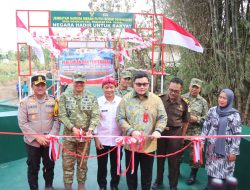 Kodim 0809/Kediri Ikuti Launching Nasional 3.365 Jembatan Garuda dan 3.000 Titik Air Bersih