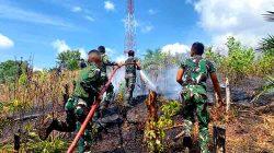 Pangdam VI/Mulawarman Apresiasi Aksi Cepat Prajurit Brigif TP 85 Penanganan Karhutla
