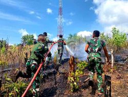 Pangdam VI/Mulawarman Apresiasi Aksi Cepat Prajurit Brigif TP 85 Penanganan Karhutla