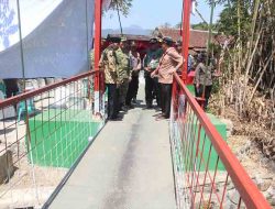Akses Ekonomi Kian Terbuka, Dandim dan Plt Bupati Pemalang Tinjau Jembatan Garuda Desa Sikasur