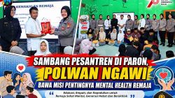 Edukasi Santri Paron, Polwan Ngawi Tegaskan Kesehatan Mental Sama Pentingnya dengan Fisik