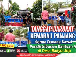 Tanggap Darurat Kemarau Panjang, Serma Dadang Kawal Pendistribusian Bantuan Air di Desa Banyu Urip
