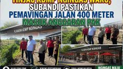 Tinjau KDMP Ngingas Waru, Subandi Pastikan Pemavingan Jalan 400 Meter Masuk Anggaran PAK