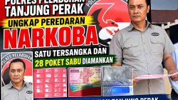 Polres Pelabuhan Tanjung Perak Ungkap Peredaran Narkoba, Satu Tersangka dan 28 Poket Sabu Diamankan