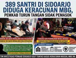 389 Santri di Sidoarjo Diduga Keracunan MBG, Pemkab Turun Tangan Sidak Pemasok