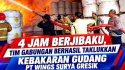 Kebakaran Gudang PT Wings Surya Gresik Padam, Kapolres Imbau Industri Ketatkan Standar K3