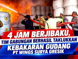 Kebakaran Gudang PT Wings Surya Gresik Padam, Kapolres Imbau Industri Ketatkan Standar K3