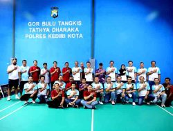 Kapolres Kediri Kota Buka Turnamen Badminton, Dorong Sportivitas dan Kebersamaan