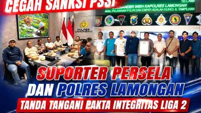 Tekan Potensi Anarki, Elemen Suporter Persela Komitmen Jaga Kondusivitas Stadion Surajaya