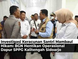 Investigasi Keracunan Santri Mambaul Hikam: BGN Hentikan Operasional Dapur SPPG Kalitengah Sidoarjo