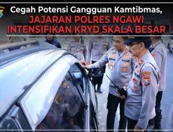 Pastikan Aktivitas Warga Nyaman, Kapolres Ngawi Kawal Langsung Pengaturan Lalu Lintas