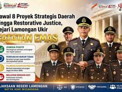 Kawal 8 Proyek Strategis Daerah hingga Restorative Justice, Kejari Lamongan Ukir Catatan Emas