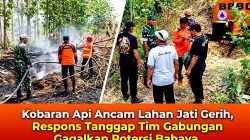 Kobaran Api Ancam Lahan Jati Gerih, Respons Tanggap Tim Gabungan Gagalkan Potensi Bahaya