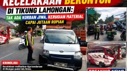 Kecelakaan Beruntun di Tikung Lamongan: Tak Ada Korban Jiwa, Kerugian Material Capai Jutaan Rupiah