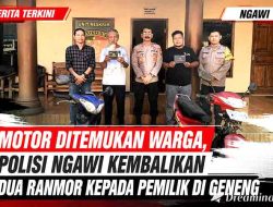 Sinergi Warga dan Polisi di Ngawi Berbuah Manis, Kendaraan Hilang Berhasil Diserahkan Kembali