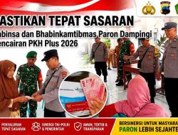 Hadir di Tengah Warga, Koramil dan Polsek Paron Sukseskan Distribusi Bantuan PKH Plus