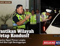 Jaga Kenyamanan Warga, Kapolres Ngawi Turun Lapangan Awasi Langsung Kegiatan KRYD
