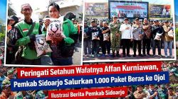 Wujud Solidaritas Sesama Driver, Pemkab Sidoarjo Rangkul Ojol Lewat Bantuan Pangan