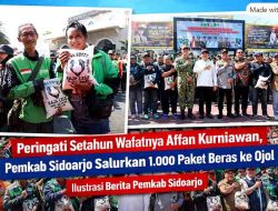 Wujud Solidaritas Sesama Driver, Pemkab Sidoarjo Rangkul Ojol Lewat Bantuan Pangan