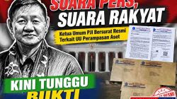 SUARA PERS, SUARA RAKYAT, Ketua Umum PJI Bersurat Resmi Terkait UU Perampasan Aset, Kini Tunggu Bukti