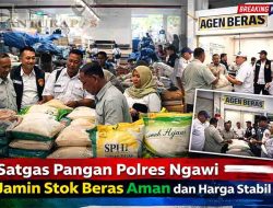 Harga Beras di Ngawi Terkendali, Satgas Pangan Pastikan Pasokan Aman Jelang Akhir Pekan